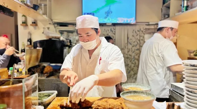 [OSAKA EATS] The 5 CM Katsudon Chiyomatsu by Former Sumo Wrestler at Dotonbori Main Store Osaka