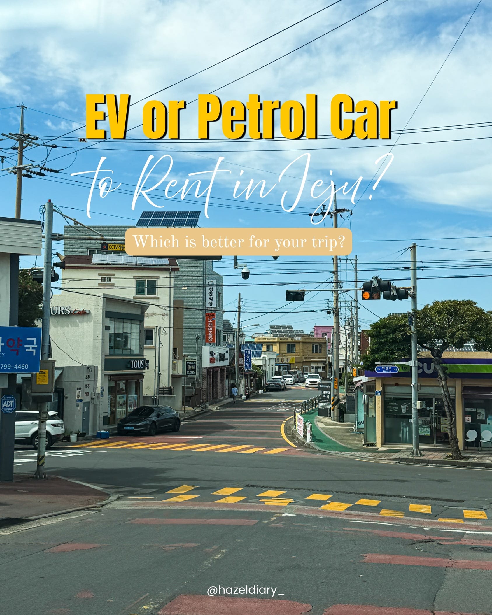 EV vs Petrol Car in Jeju: Which Should You Rent?